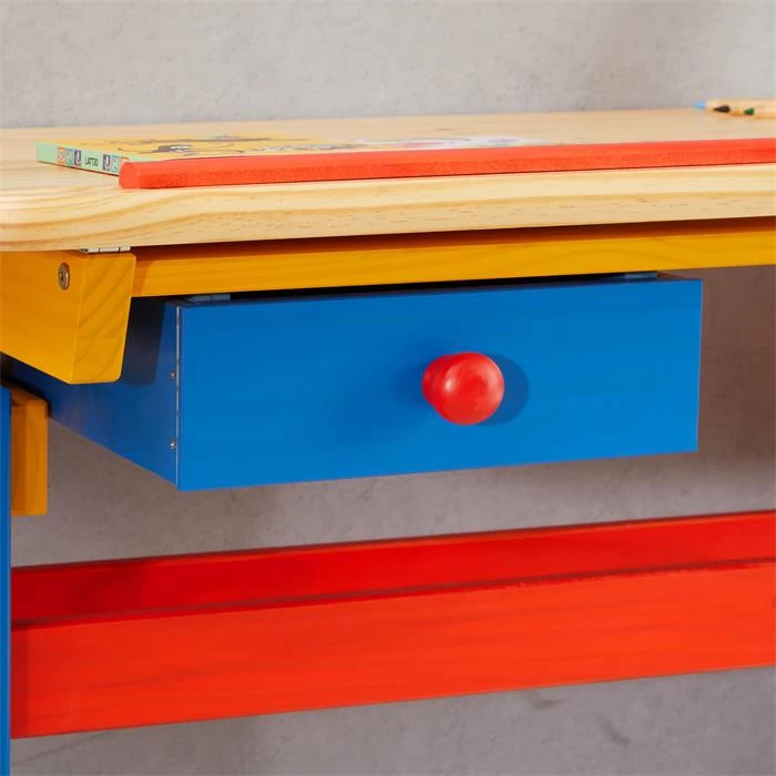 Kinderschreibtisch FLEXI Höhenverstellbar Bunt Lackiert 5 Kinderschreibtisch FLEXI Höhenverstellbar Bunt Lackiert – Bild 5