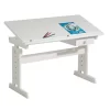 Kinderschreibtisch FLEXI Höhenverstellbar In Weiß