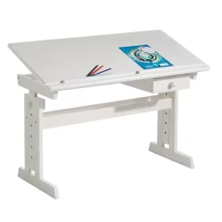Kinderschreibtisch FLEXI Höhenverstellbar In Weiß