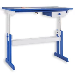 Kinderschreibtisch FLEXI Höhenverstellbar In Weiß/blau -Berühmt Möbel 7224 3