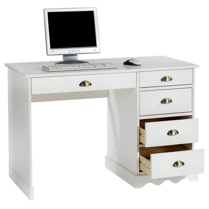 Schreibtisch COLETTE In Der Farbe Weiß 2 Schreibtisch COLETTE In Der Farbe Weiß – Bild 2