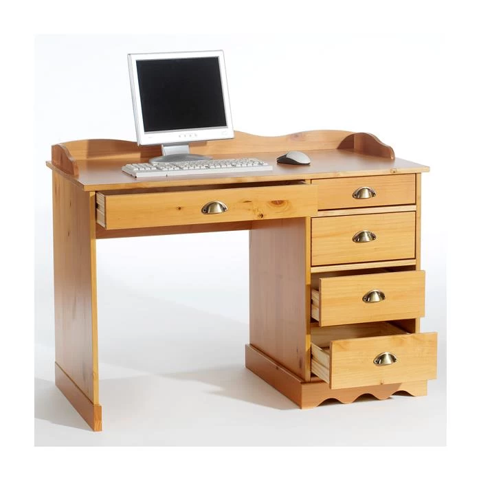 Schreibtisch COLETTE Mit Aufsatz Honigfarben 2 Schreibtisch COLETTE Mit Aufsatz Honigfarben – Bild 2