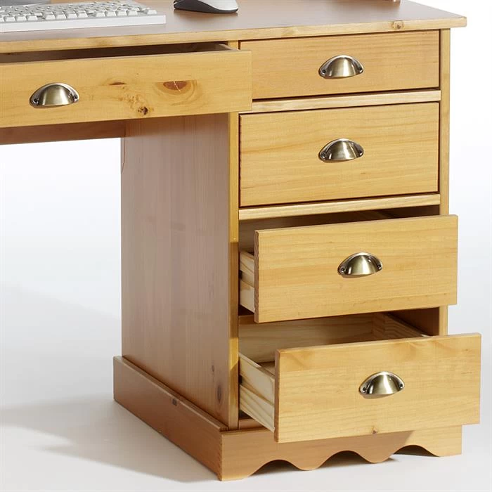 Schreibtisch COLETTE Mit Aufsatz Honigfarben 3 Schreibtisch COLETTE Mit Aufsatz Honigfarben – Bild 3