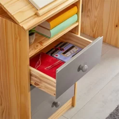 Kinderschreibtisch KEVIN Neigungsverstellbar Natur/grau 10 Kinderschreibtisch KEVIN Neigungsverstellbar Natur/grau -Berühmt Möbel 7254 AC6