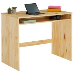 Schreibtisch ALICE Mit Ablagefach In Natur