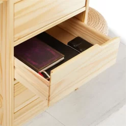 Schreibtisch HUGO In Kiefer Massiv In Natur Mit 5 Schubladen -Berühmt Möbel 7268 AC6