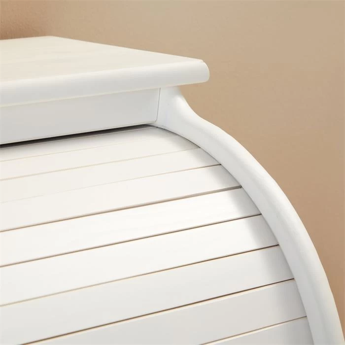 Sekretär TOM Mit 2 Schubladen, Rollladen Und 1 Tür Aus Massiver Kiefer In Weiß 6 Sekretär TOM Mit 2 Schubladen, Rollladen Und 1 Tür Aus Massiver Kiefer In Weiß – Bild 6