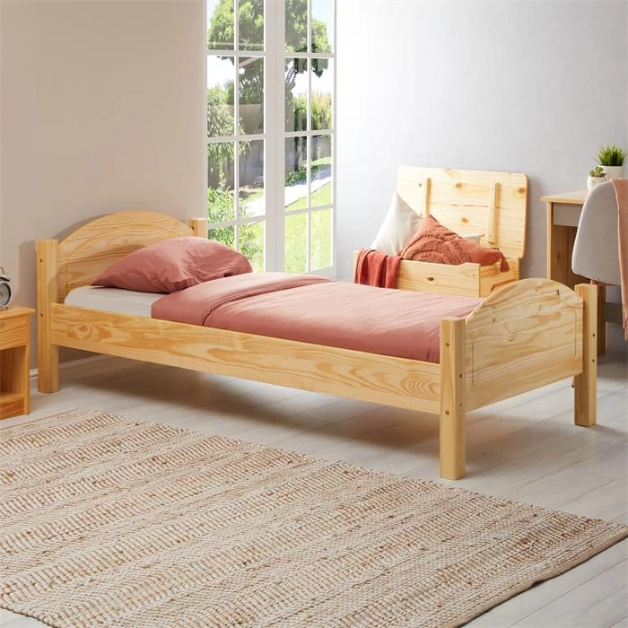 Massivholzbett FLIMS In Natur 90 X 190 Cm 4 Massivholzbett FLIMS In Natur 90 X 190 Cm – Bild 4