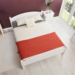 Massivholzbett FLIMS In Weiß 140 X 190 Cm -Berühmt Möbel 72913 AC3