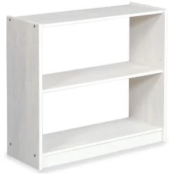 Regal, Kieder Massiv Weiß, Mit 3 Böden