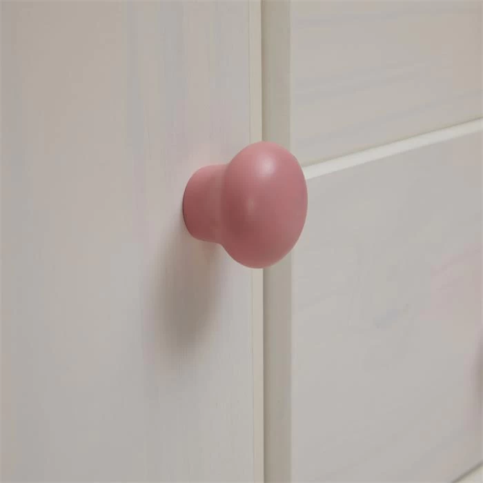 Kommode RONDO Mit 4 Schubladen, Kiefer In Weiß/rosa 5 Kommode RONDO Mit 4 Schubladen, Kiefer In Weiß/rosa – Bild 5