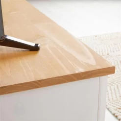 TV Lowboard BOLTON Mit 2 Schubladen, Kiefer In Weiß/braun -Berühmt Möbel 80130 AC5 N