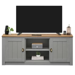 TV Lowboard BOLTON Mit 2 Türen, Kiefer In Grau/braun -Berühmt Möbel 80136 1