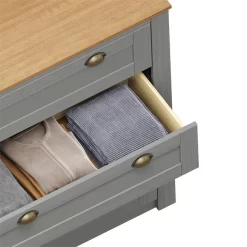 Kommode BOLTON Mit 4 Schubladen, Kiefer In Grau/braun -Berühmt Möbel 80151 3