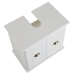 Waschbeckenunterschrank COLMAR Mit 2 Fächer In Weiß -Berühmt Möbel 80357 5