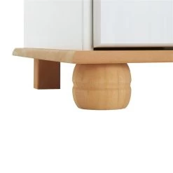 Waschbeckenunterschrank COLMAR Mit 2 Fächer Weiß/braun -Berühmt Möbel 80359 9