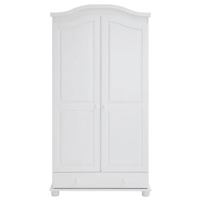 Kleiderschrank BERGEN Mit 2 Türen, Kiefer Weiß 2 Kleiderschrank BERGEN Mit 2 Türen, Kiefer Weiß – Bild 2