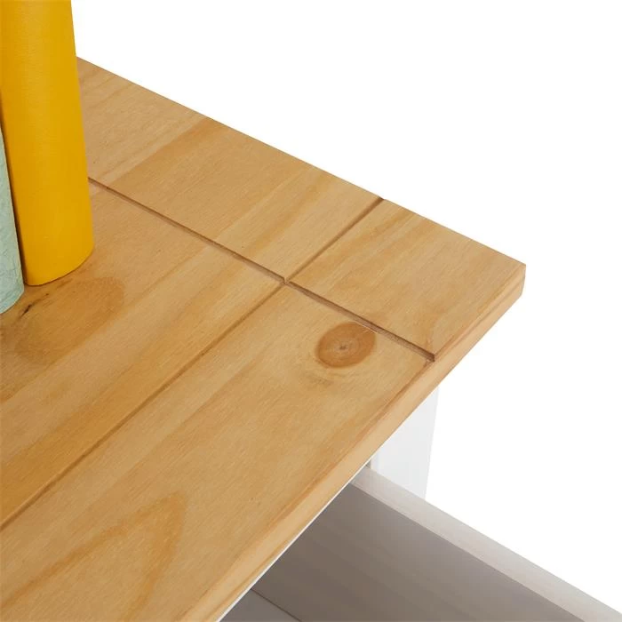 Kommode TEQUILA, Kiefer Massiv Weiß/braun, Mit 3 Schubladen, Mexiko 5 Kommode TEQUILA, Kiefer Massiv Weiß/braun, Mit 3 Schubladen, Mexiko – Bild 5