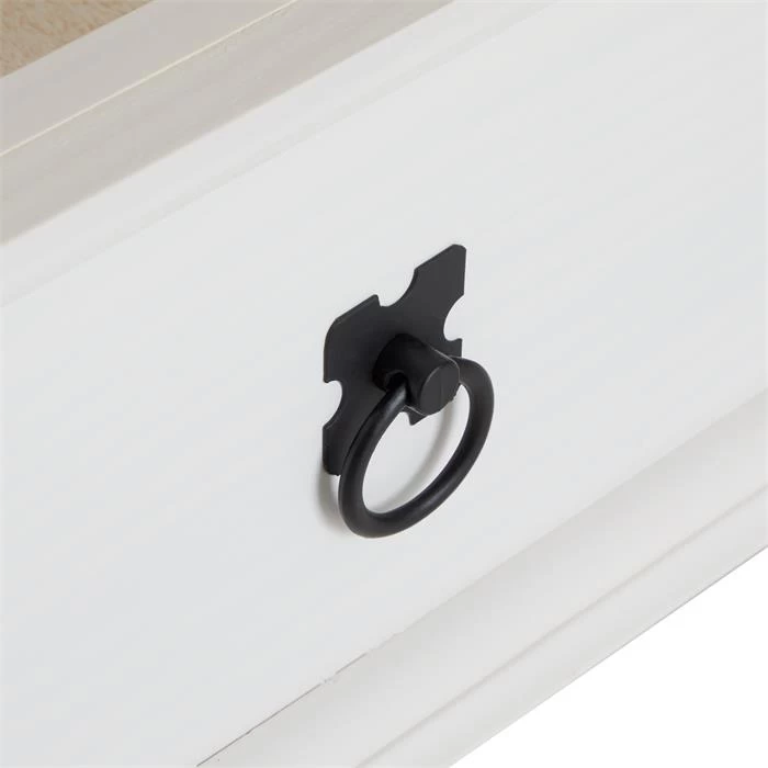 Kommode TEQUILA, Kiefer Massiv Weiß/braun, Mit 3 Schubladen, Mexiko 6 Kommode TEQUILA, Kiefer Massiv Weiß/braun, Mit 3 Schubladen, Mexiko – Bild 6