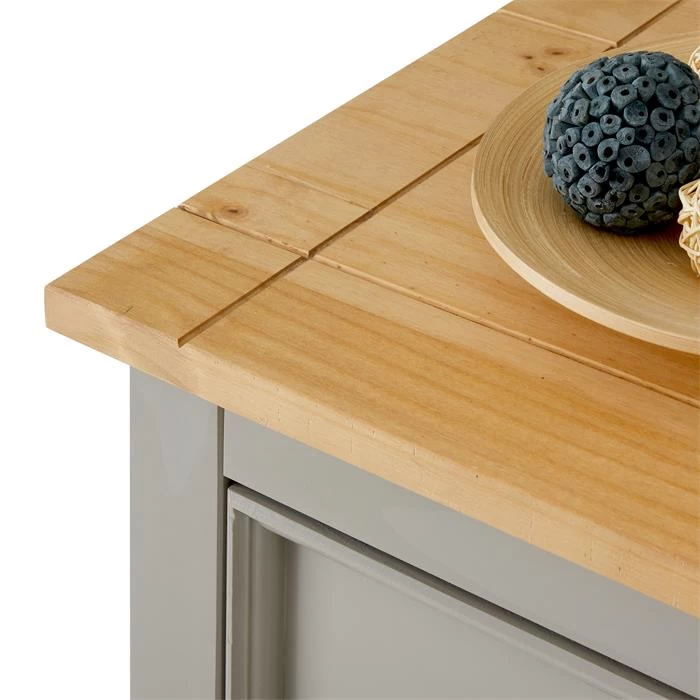 Kommode TEQUILA, Kiefer Massiv Grau/braun, Mit 3 Schubladen, Mexiko 5 Kommode TEQUILA, Kiefer Massiv Grau/braun, Mit 3 Schubladen, Mexiko – Bild 5