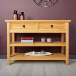 Konsole TEQUILA, Kiefer Massiv, Mit 1 Schubladen Und 2 Ablageflächen, Mexiko 10 Konsole TEQUILA, Kiefer Massiv, Mit 1 Schubladen Und 2 Ablageflächen, Mexiko -Berühmt Möbel 80875 A0 2N