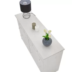 Sideboard RONDO, Kiefer Massiv Mit 7 Schubladen In Weiß 9 Sideboard RONDO, Kiefer Massiv Mit 7 Schubladen In Weiß -Berühmt Möbel 8107 3