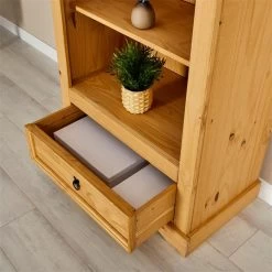 Bücherschrank TEQUILA, Kiefer Massiv Braun, Mexiko -Berühmt Möbel 81229 A0 6N