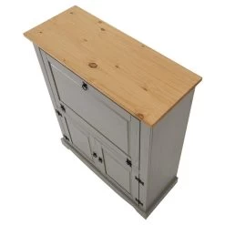 Weinschrank TEQUILA, Kiefer Massiv Grau/braun, Mexiko -Berühmt Möbel 81267 5