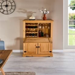 Weinschrank TEQUILA, Kiefer Massiv, Mexico 8 Weinschrank TEQUILA, Kiefer Massiv, Mexico -Berühmt Möbel 81268 A0 3N