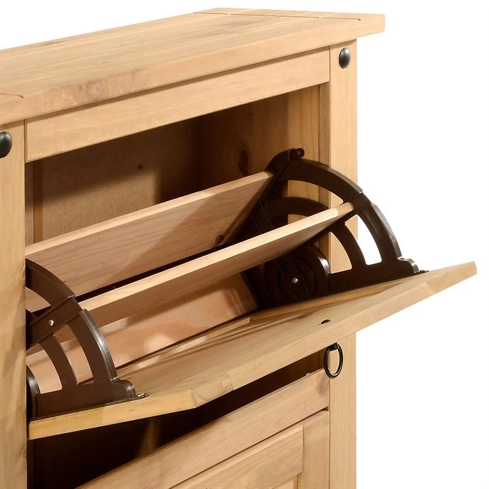 Schuhkipper TEQUILA, Kiefer Massiv, Mit 2 Klappen, Mexiko 4 Schuhkipper TEQUILA, Kiefer Massiv, Mit 2 Klappen, Mexiko – Bild 4