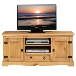 Mexico TV Lowboard TEQUILA In Braun, Kiefer Massiv -Berühmt Möbel 81288 2