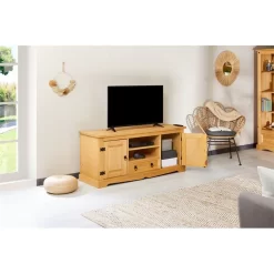 Mexico TV Lowboard TEQUILA In Braun, Kiefer Massiv -Berühmt Möbel 81288 A2