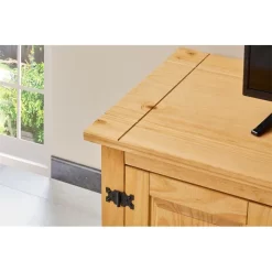 Mexico TV Lowboard TEQUILA In Braun, Kiefer Massiv -Berühmt Möbel 81288 A6