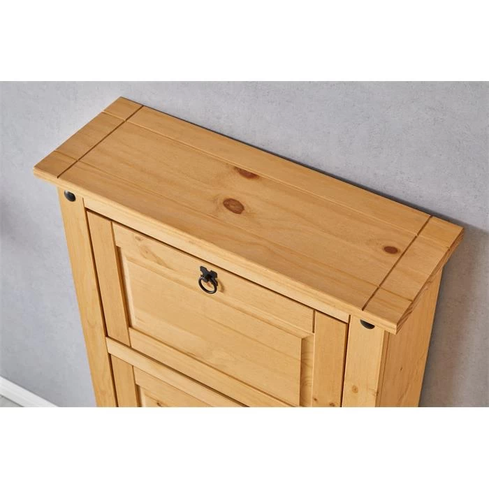 Schuhschrank TEQUILA, Kiefer Massiv, Mit 3 Klappen, Mexiko 5 Schuhschrank TEQUILA, Kiefer Massiv, Mit 3 Klappen, Mexiko – Bild 5