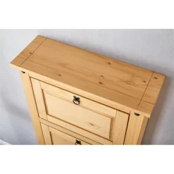 Schuhschrank TEQUILA, Kiefer Massiv, Mit 4 Klappen, Mexiko -Berühmt Möbel 81314 A5