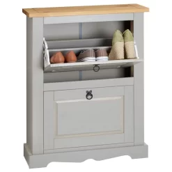 Schuhkipper TEQUILA Mit 2 Klappen Grau/braun, Mexiko