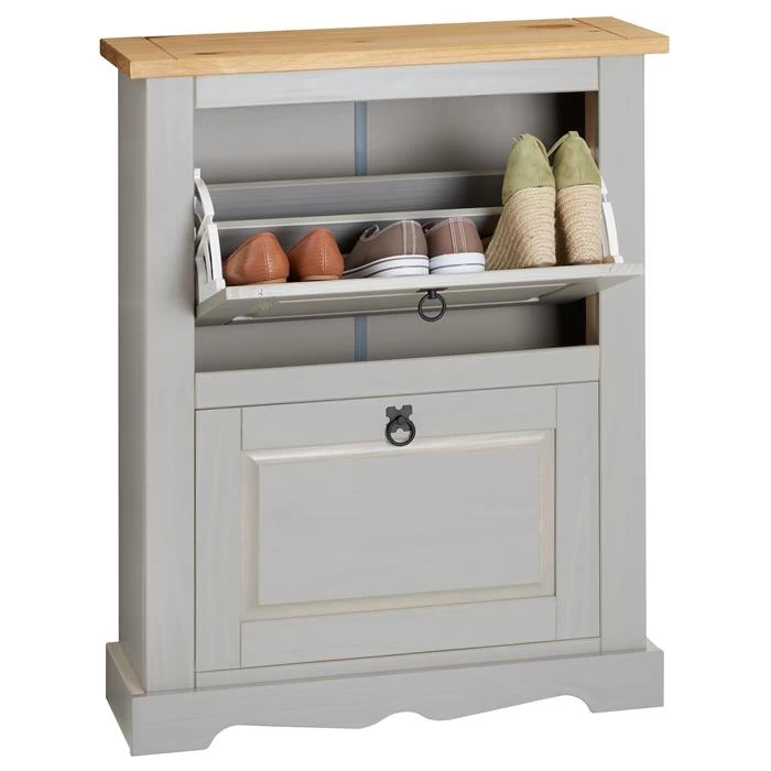 Schuhkipper TEQUILA Mit 2 Klappen Grau/braun, Mexiko 1 Schuhkipper TEQUILA Mit 2 Klappen Grau/braun, Mexiko