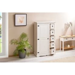 Brotschrank TEQUILA, Massive Kiefer Weiß, Mexiko 8 Brotschrank TEQUILA, Massive Kiefer Weiß, Mexiko -Berühmt Möbel 81409 A2