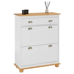 Schuhkipper COLMAR In Weiß/braun Mit 2 Klappen