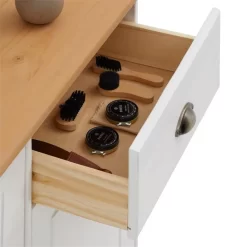 Schuhschrank COLMAR, Kiefer In Weiß/braun -Berühmt Möbel 8314 3