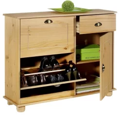 Schuhschrank COLMAR, Kiefer Gebeizt 5 Schuhschrank COLMAR, Kiefer Gebeizt -Berühmt Möbel 8317 1 N1