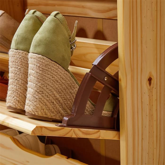 Schuhschrank BASIL Mit 3 Kipper In Natur, Kiefer Massiv 6 Schuhschrank BASIL Mit 3 Kipper In Natur, Kiefer Massiv – Bild 6