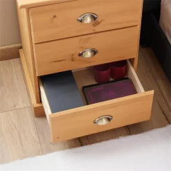 Nachttisch PARIS Mit 3 Schubladen, In Braun -Berühmt Möbel 84148 AC4