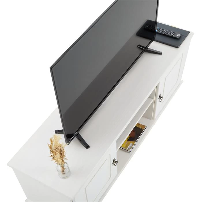 TV Lowboard BELFORT In Weiß, Kiefer Massiv 6 TV Lowboard BELFORT In Weiß, Kiefer Massiv – Bild 6