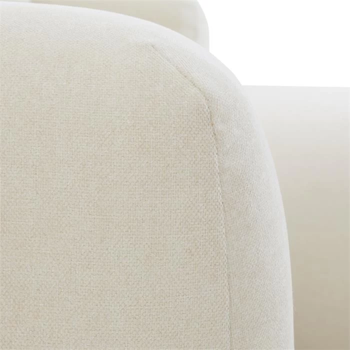 Ecksofa NUBES Inkl. Kissen, Chenille In Weiß 5 Ecksofa NUBES Inkl. Kissen, Chenille In Weiß – Bild 5