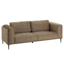 Sofa MAGNA Dreisitzer, Samt In Mocca