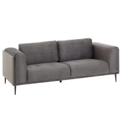 Sofa MAGNA Dreisitzer, Samt In Anthrazit