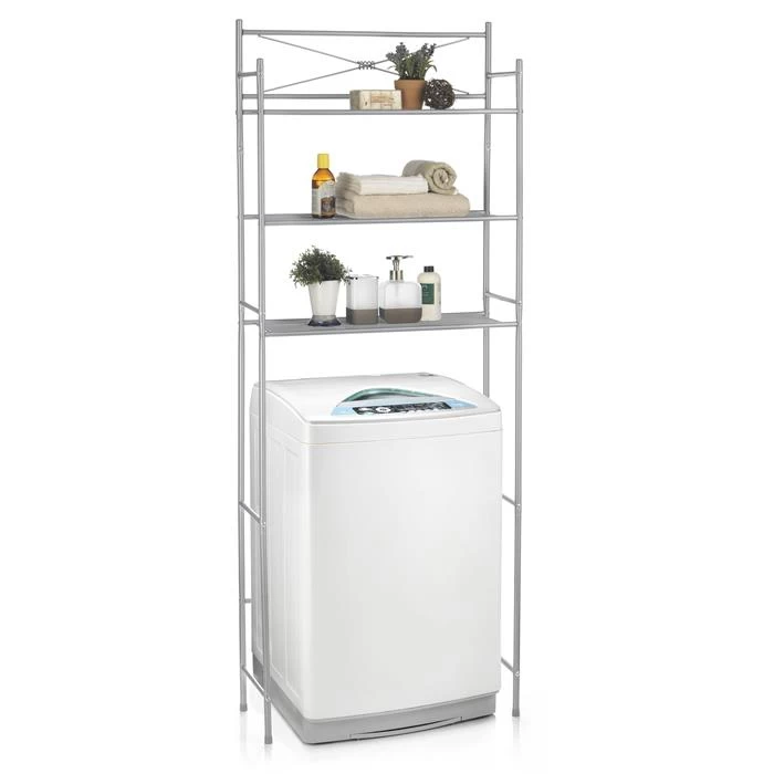 Toiletten Waschmaschinen Regal MARSA Mit 3 Ablagen In Grau 1 Toiletten Waschmaschinen Regal MARSA Mit 3 Ablagen In Grau