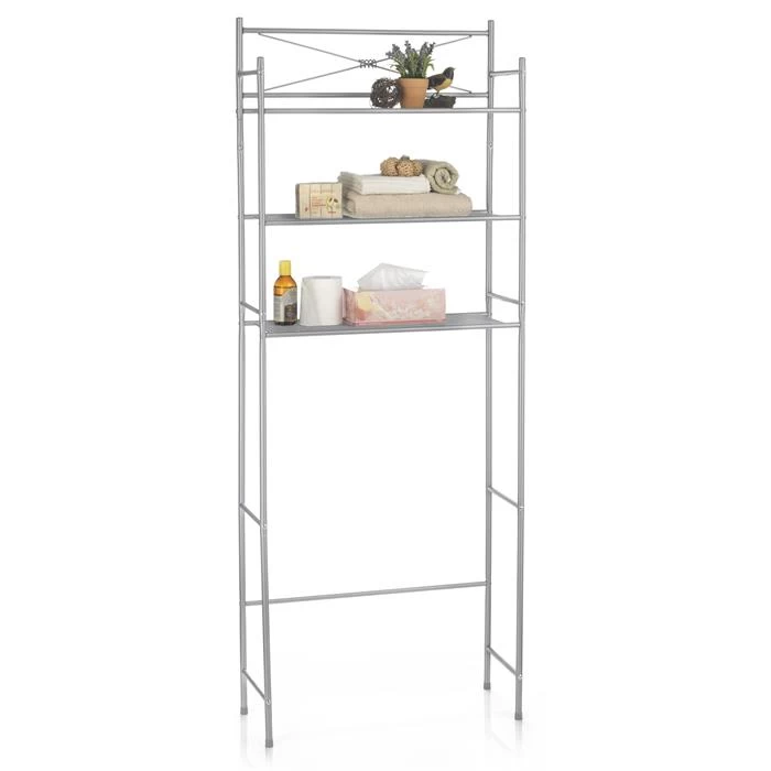 Toiletten Waschmaschinen Regal MARSA Mit 3 Ablagen In Grau 4 Toiletten Waschmaschinen Regal MARSA Mit 3 Ablagen In Grau – Bild 4