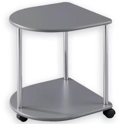 Beistelltisch FELINA Mit Rollen Grau